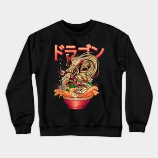 Furious Dragon Ramen Wave Japanese Food Japan Ramen Crewneck Sweatshirt